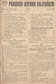 Pomorski Dziennik Wojewódzki. 1950, nr 9