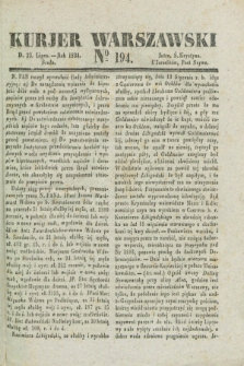 Kurjer Warszawski. 1834, № 194 (23 lipca)