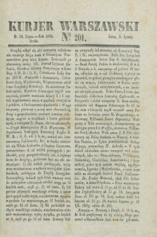 Kurjer Warszawski. 1834, № 201 (30 lipca)