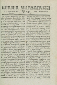 Kurjer Warszawski. 1834, № 202 (31 lipca)