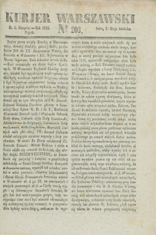 Kurjer Warszawski. 1834, № 203 (1 sierpnia)