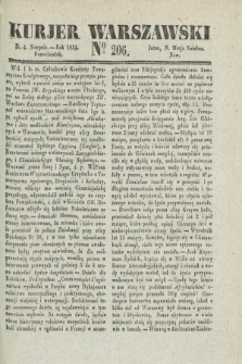 Kurjer Warszawski. 1834, № 206 (4 sierpnia)