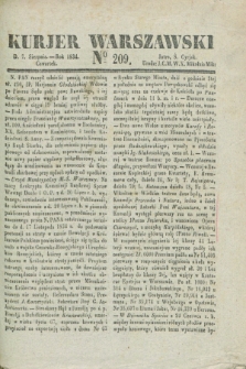 Kurjer Warszawski. 1834, № 209 (7 sierpnia)