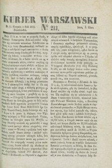 Kurjer Warszawski. 1834, № 213 (11 sierpnia)