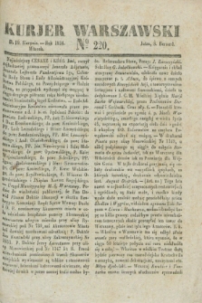 Kurjer Warszawski. 1834, № 220 (19 sierpnia)
