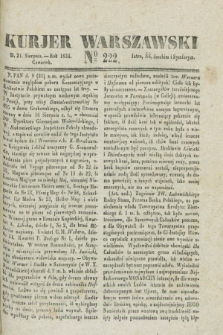 Kurjer Warszawski. 1834, № 222 (21 sierpnia)