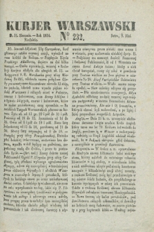 Kurjer Warszawski. 1834, № 232 (31 sierpnia)