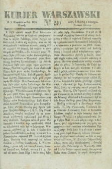 Kurjer Warszawski. 1834, № 240 (9 września)