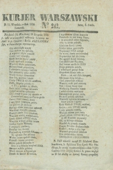 Kurjer Warszawski. 1834, № 242 (11 września)