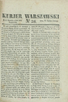 Kurjer Warszawski. 1834, № 246 (15 września)