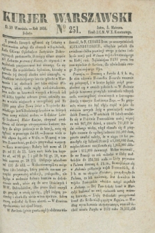 Kurjer Warszawski. 1834, № 251 (20 września)