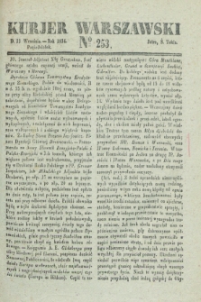 Kurjer Warszawski. 1834, № 253 (22 września)