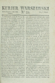 Kurjer Warszawski. 1834, № 259 (28 września)