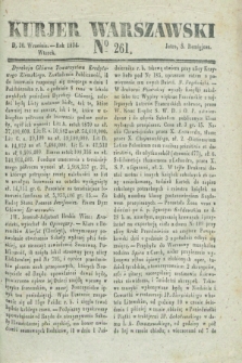 Kurjer Warszawski. 1834, № 261 (30 września)