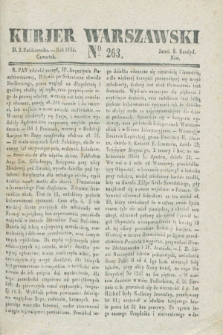 Kurjer Warszawski. 1834, № 263 (2 października)