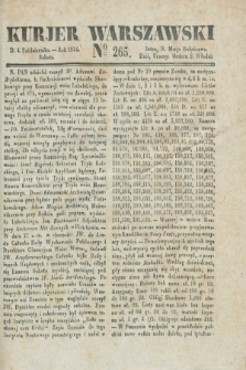 Kurjer Warszawski. 1834, № 265 (4 października)