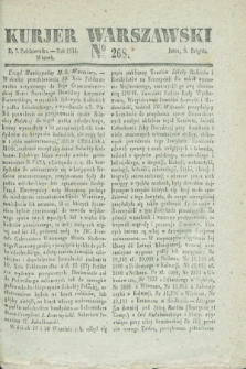 Kurjer Warszawski. 1834, № 268 (7 października)