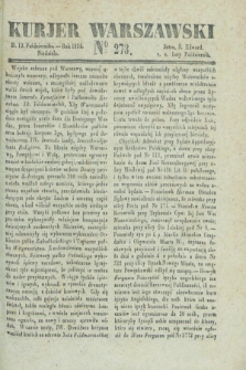 Kurjer Warszawski. 1834, № 273 (12 października)