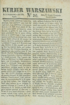 Kurjer Warszawski. 1834, № 285 (24 października)