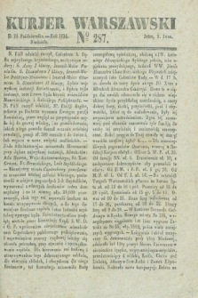 Kurjer Warszawski. 1834, № 287 (26 października)