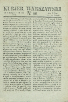 Kurjer Warszawski. 1834, № 303 (12 listopada)