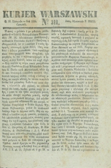Kurjer Warszawski. 1834, № 311 (20 listopada)