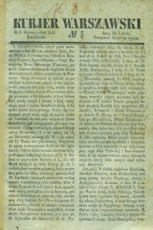 Kurjer Warszawski. 1835, № 5 (5 stycznia)
