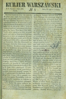Kurjer Warszawski. 1835, № 8 (9 stycznia)