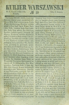 Kurjer Warszawski. 1835, № 10 (11 stycznia)