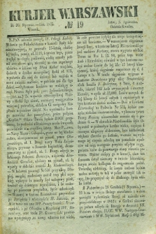 Kurjer Warszawski. 1835, № 19 (20 stycznia)