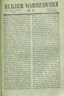 Kurjer Warszawski. 1835, № 33 (4 lutego)