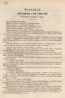 [Kadencja I, sesja III, pos. 42] Protokoły z 3. Sesyi I. Peryodu Sejmu Krajowego Królestwa Galicyi i Lodomeryi wraz z Wielkiem Księstwem Krakowskiem z roku 1865/6. Protokół 42