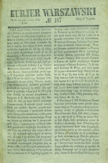 Kurjer Warszawski. 1835, № 107 (22 kwietnia)