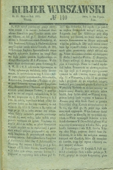 Kurjer Warszawski. 1835, № 140 (26 maja)