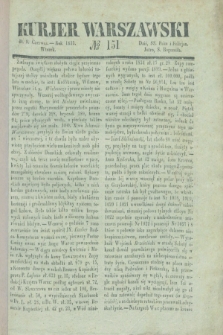Kurjer Warszawski. 1835, № 151 (9 czerwca)