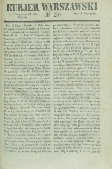 Kurjer Warszawski. 1835, № 210 (9 sierpnia)