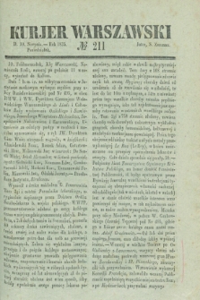 Kurjer Warszawski. 1835, № 211 (10 sierpnia)