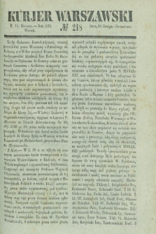 Kurjer Warszawski. 1835, № 218 (18 sierpnia)