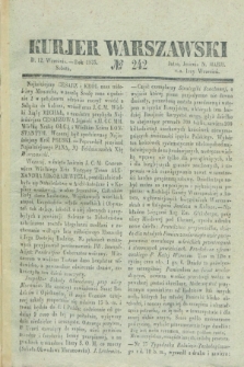 Kurjer Warszawski. 1835, № 242 (12 września)