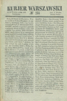 Kurjer Warszawski. 1835, № 244 (14 września)