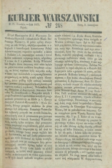 Kurjer Warszawski. 1835, № 248 (18 września)