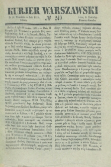 Kurjer Warszawski. 1835, № 249 (19 września)