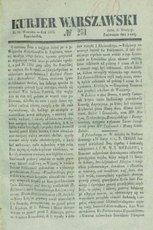 Kurjer Warszawski. 1835, № 251 (21 września)