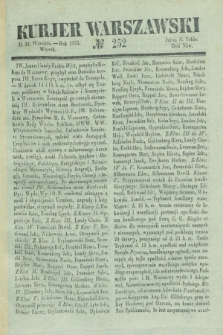 Kurjer Warszawski. 1835, № 252 (22 września)
