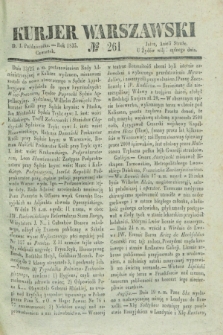 Kurjer Warszawski. 1835, № 261 (1 października)