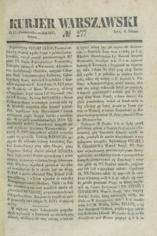 Kurjer Warszawski. 1835, № 277 (17 października)