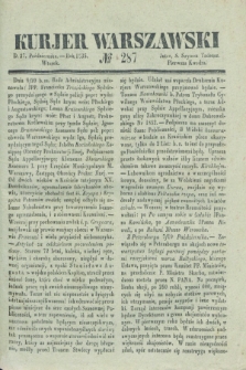 Kurjer Warszawski. 1835, № 287 (27 października)