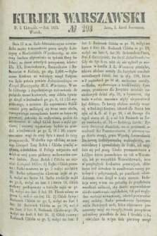 Kurjer Warszawski. 1835, № 293 (3 listopada)