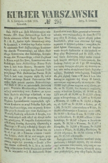 Kurjer Warszawski. 1835, № 295 (5 listopada)