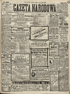 Gazeta Narodowa. 1881, nr 249
